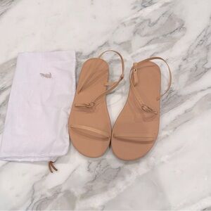 Ancient Greek Sandals Tan Minimalist Slide Sandals
